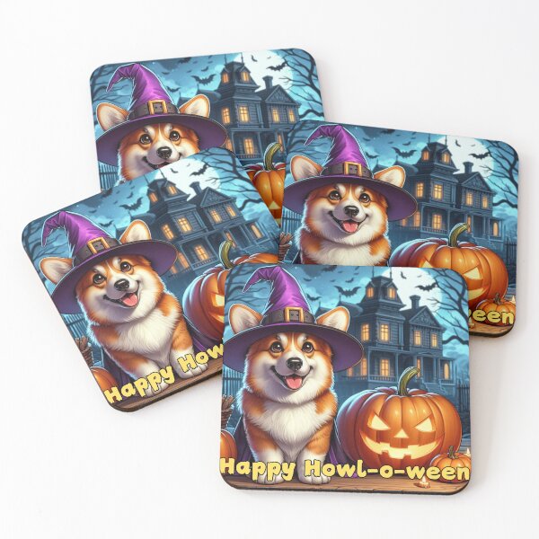 Item preview, Happy Howl-o-ween Corgi designed and sold by SassiDesigns.