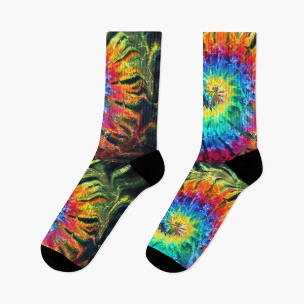 Item preview, Rainbow Tie Dye spiral, Deadhead mandala designed and sold by AuroraXGreen.