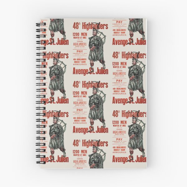 Item preview, Póster de reclutamiento del 48º Highlanders WW1 designed and sold by TorontoMac.