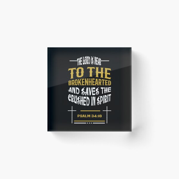 Item preview, God Heals the Brokenhearted: Psalm 34:18 designed and sold by VonRauenfeld.