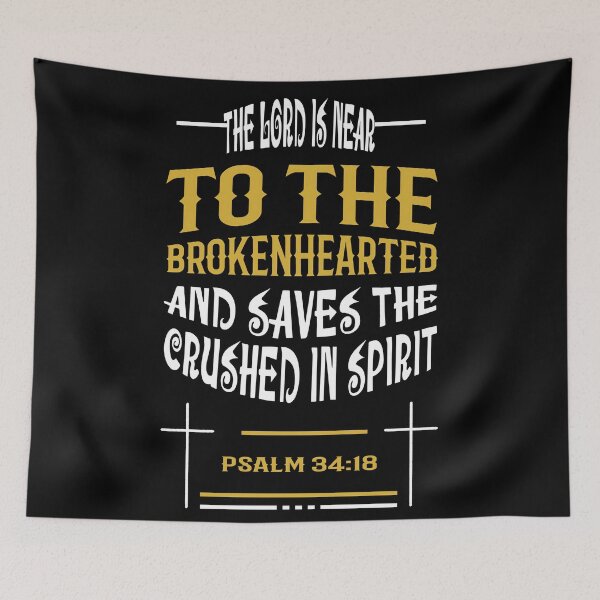 Item preview, God Heals the Brokenhearted: Psalm 34:18 designed and sold by VonRauenfeld.