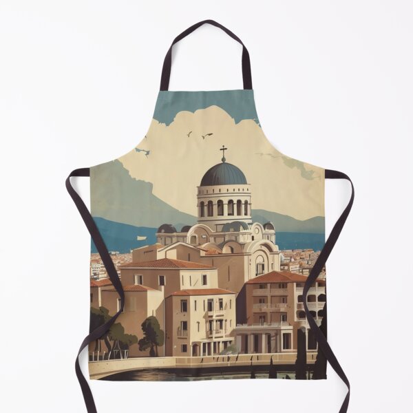 Item preview, 132 Thessaloniki, Greece Poster Design designed and sold by Alexis Art Collection.