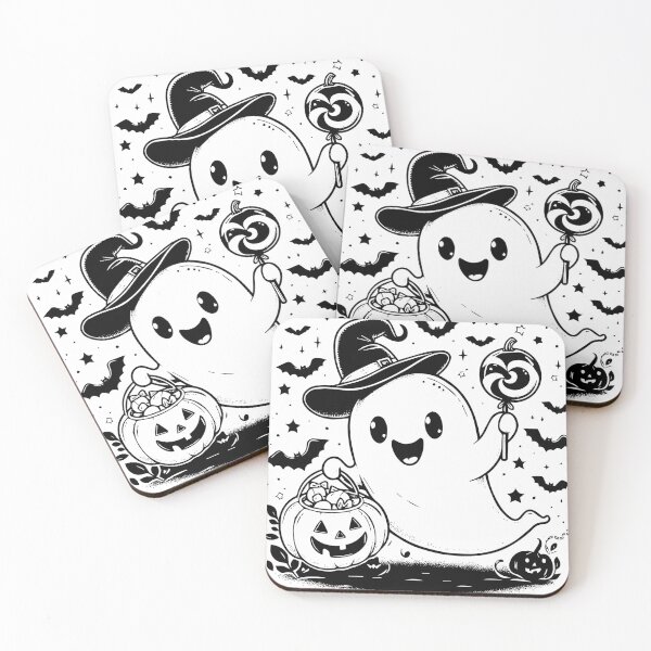Item preview, Cute Ghostly Halloween Surprise designed and sold by Thai Vibe Studio.