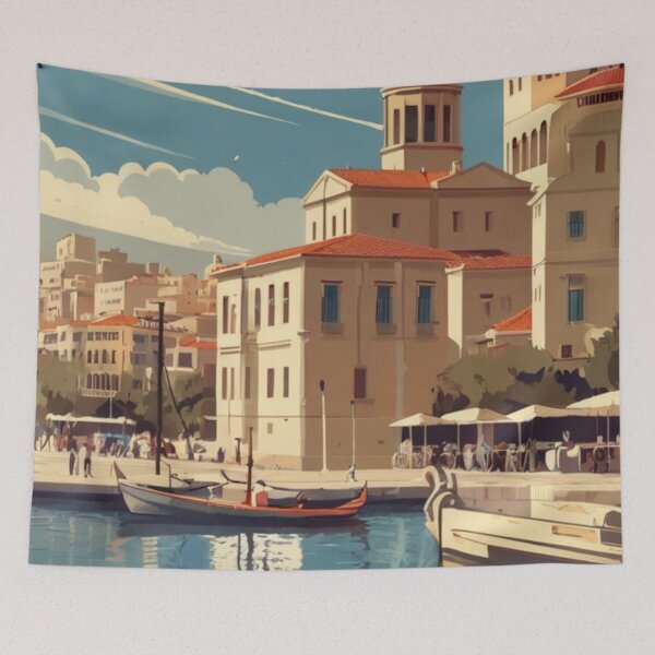 Item preview, 133 Thessaloniki, Greece Poster Design designed and sold by Alexis Art Collection.