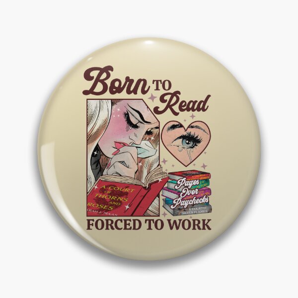 Item preview, Born To Read Forced To Work Pages Over Paychecks Vintage For Book Lovers designed and sold by StickyBook.