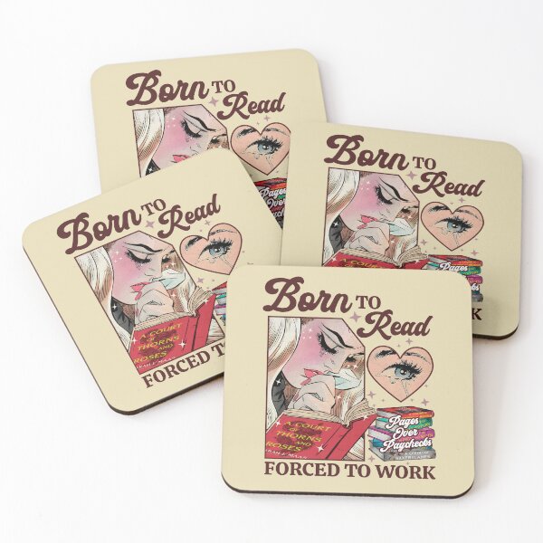 Item preview, Born To Read Forced To Work Pages Over Paychecks Vintage For Book Lovers designed and sold by StickyBook.
