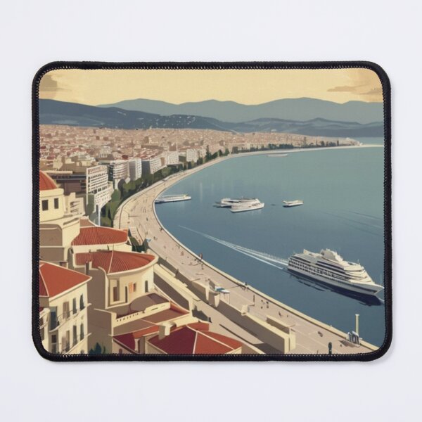 Item preview, 134 Thessaloniki, Greece Poster Design designed and sold by Alexis Art Collection.