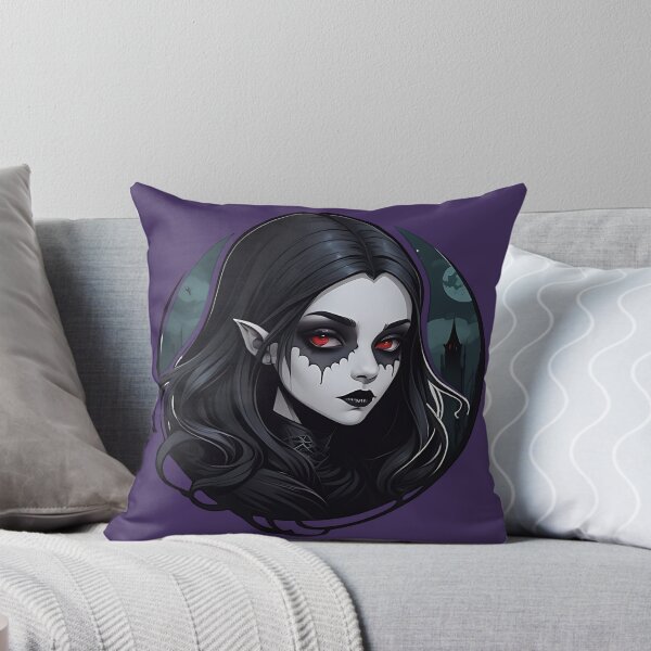 Item preview, Dark Hair Pale Goth Vampire Girl designed and sold by MadnessEnvelope.
