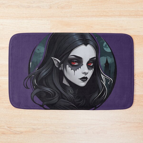 Item preview, Dark Hair Pale Goth Vampire Girl designed and sold by MadnessEnvelope.
