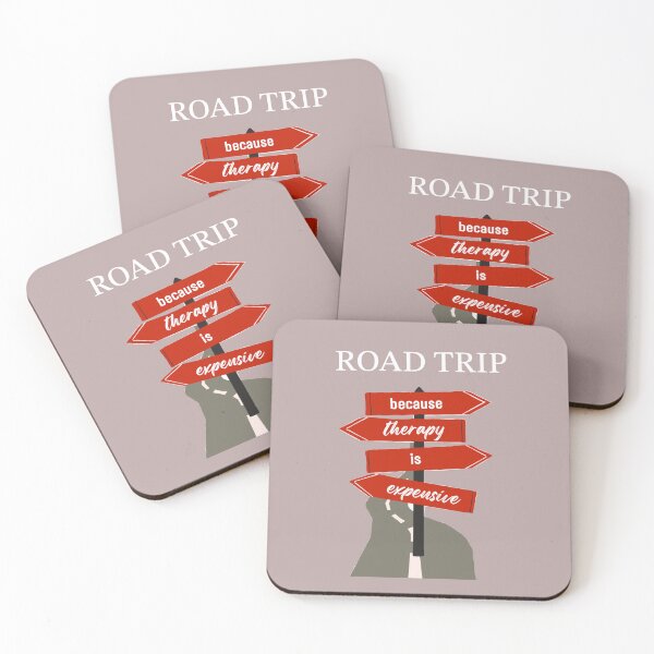 Item preview, Road Trip Because Therapy is Expensive designed and sold by CreationbyNiki.