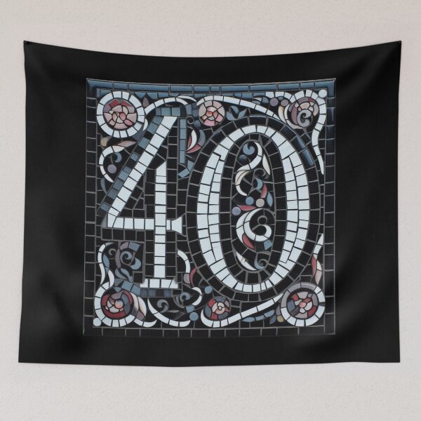 Item preview, House Number 40 Sticker designed and sold by stickysterscom.