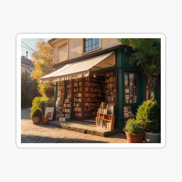 Item preview, A Morning in the Bookstore designed and sold by BlareBlare.