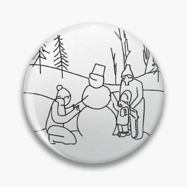 Item preview, Family Building a Snowman designed and sold by MarkLines.