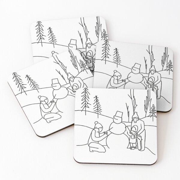 Item preview, Family Building a Snowman designed and sold by MarkLines.