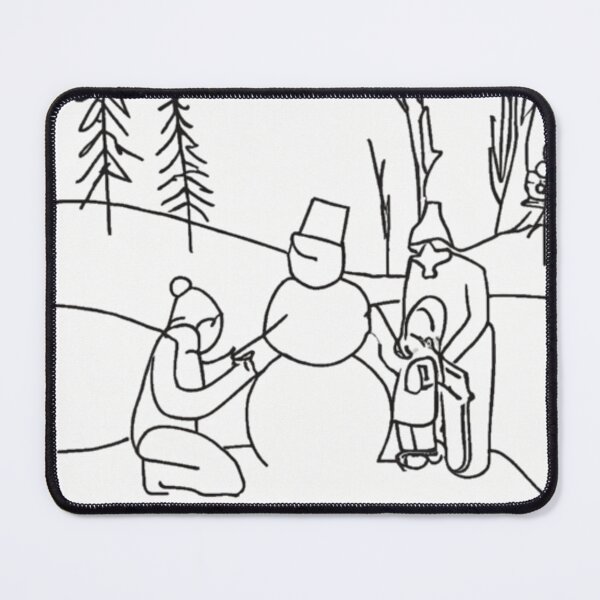 Item preview, Family Building a Snowman designed and sold by MarkLines.