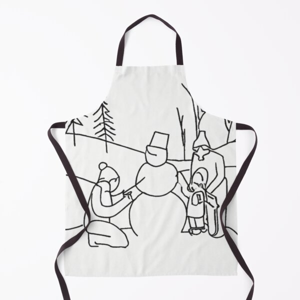 Item preview, Family Building a Snowman designed and sold by MarkLines.