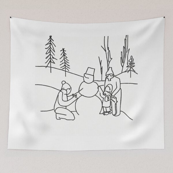 Item preview, Family Building a Snowman designed and sold by MarkLines.