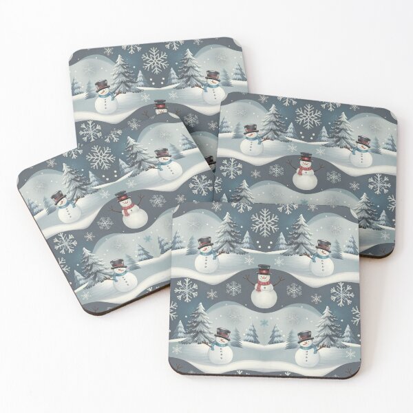Item preview, A Christmas design of Snowman and Snowflakes in Winter Wonderland designed and sold by pnidesign.