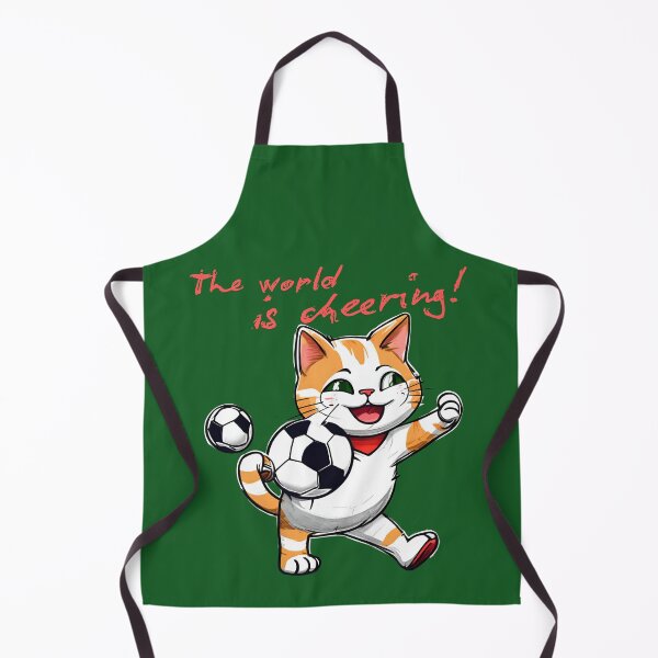 Item preview, The world is cheering! Football  Sport Cheer On Cat Animals  designed and sold by Design_Your_Day.