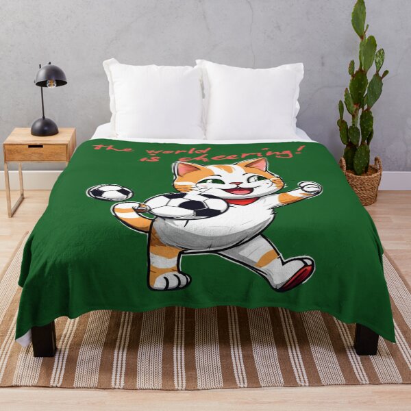 Item preview, The world is cheering! Football  Sport Cheer On Cat Animals  designed and sold by Design_Your_Day.