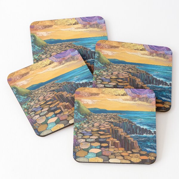 Item preview, Klimt Inspired Giant's Causeway designed and sold by JoyOnYourWall.