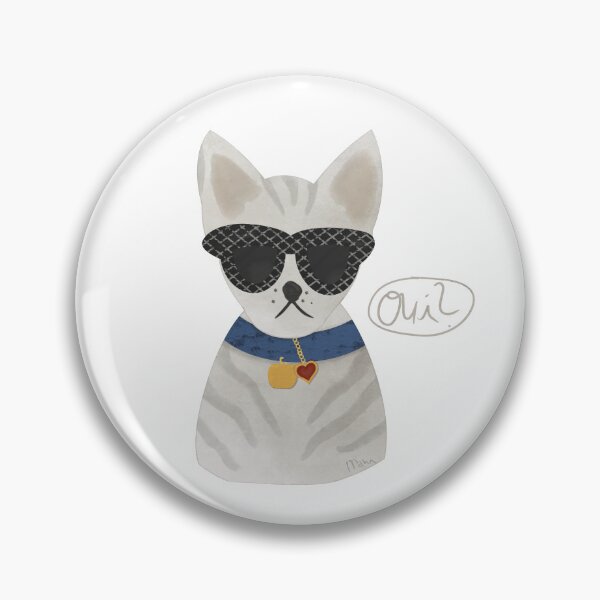 Item preview, Fancy Cat in big Sunglasses and Bling, French designed and sold by NanisCorner.