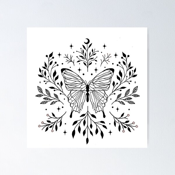 Item preview, beautiful butterfly in the night print on clothes designed and sold by Sevilka.
