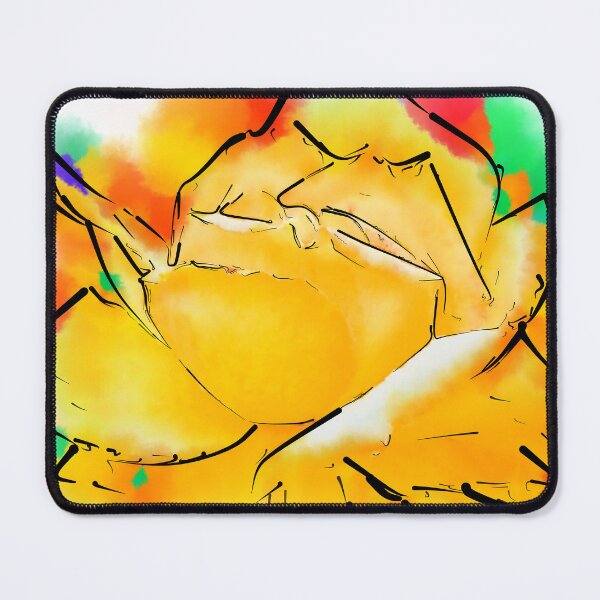 Item preview, Yellow Rose In Abstract Watercolor designed and sold by KirtTisdale.