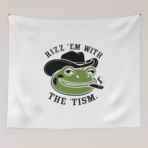 Item preview, Rizz Em With The Tism Funny Frog designed and sold by Adrian Kane.