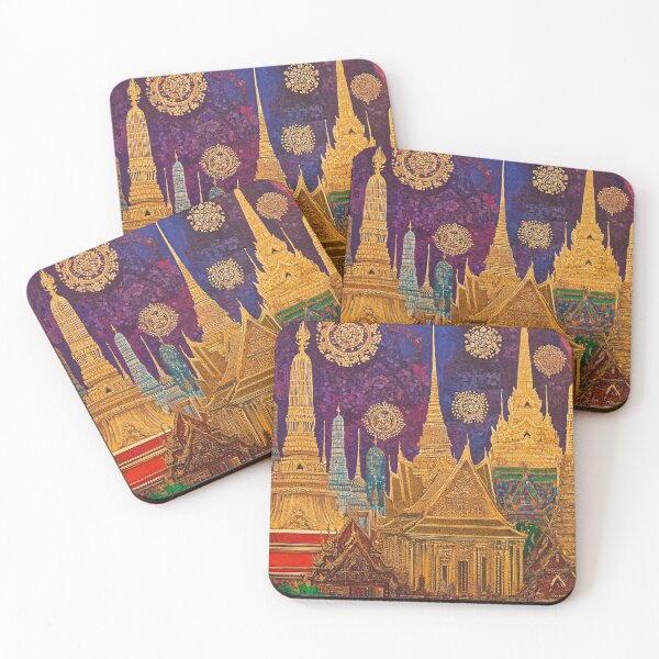 Item preview, Klimt Inspired Grand Palace of Bangkok designed and sold by JoyOnYourWall.