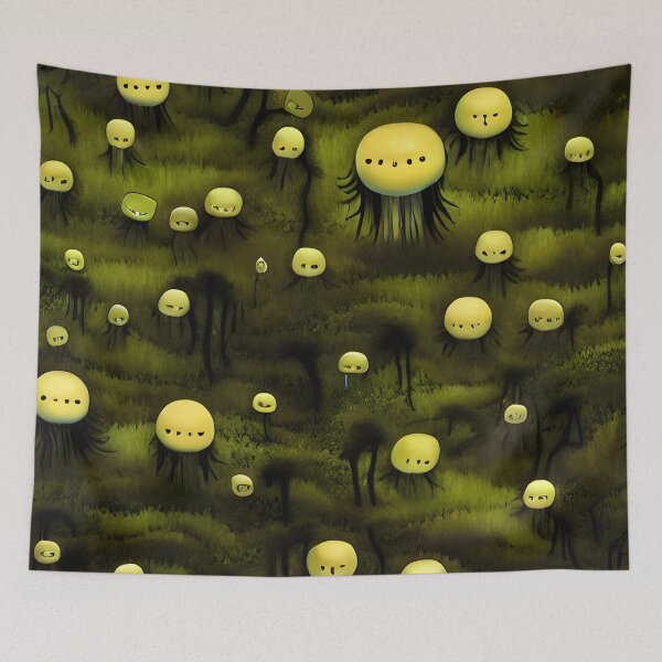 Item preview, Floating Eye Creatures – Fantastical Monsters in the Forest designed and sold by worldofwhisper.