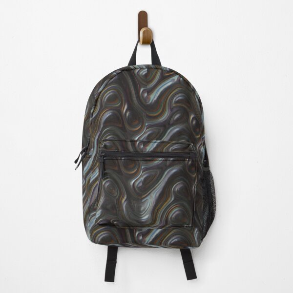 Item preview, Futuristic Flow: Chrome Swirls & Iridescent Waves (Y2K) designed and sold by SeanOsShirts.