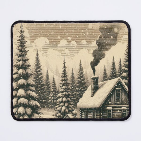 Item preview, Vintage Winter Cabin 5 designed and sold by harwoodkp.