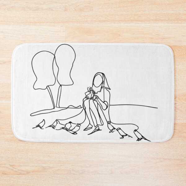Item preview, Girl Feeding Birds designed and sold by MarkLines.