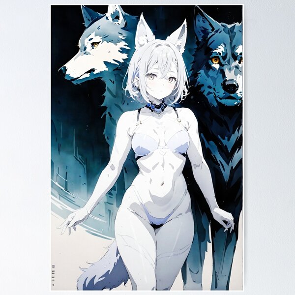 Item preview, Anime wolf girl designed and sold by Stajnon.