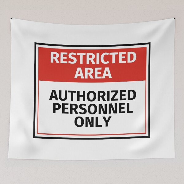 Item preview, Authorized Personnel Only - Restricted Area Sign designed and sold by lachataigne.