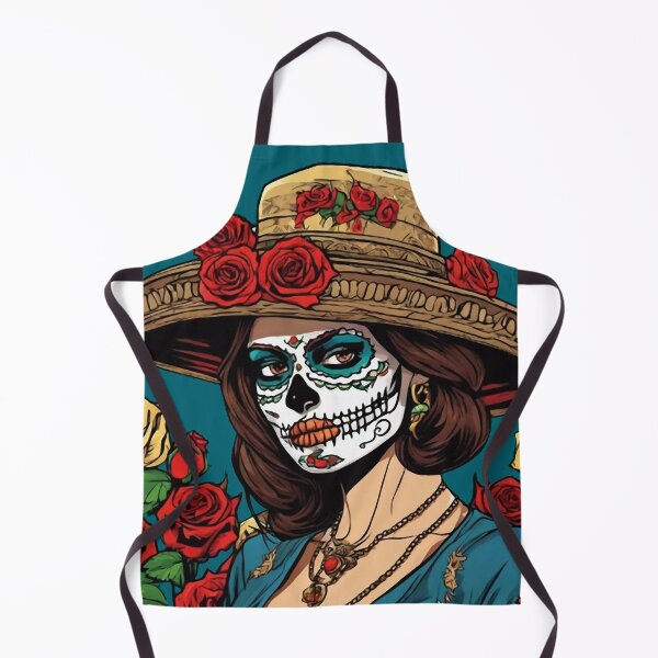 Item preview, Floral Calavera Woman designed and sold by WILD-WILD-CAT.