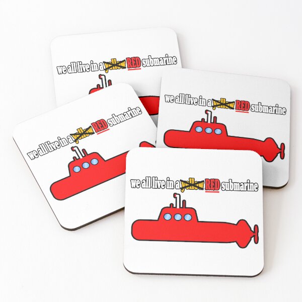 Item preview, We all live in a red submarine designed and sold by HelpfulMonsters.