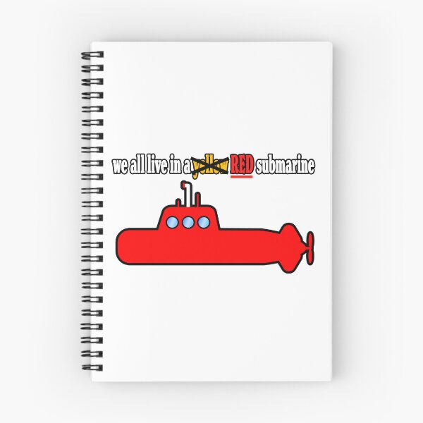 Item preview, We all live in a red submarine designed and sold by HelpfulMonsters.