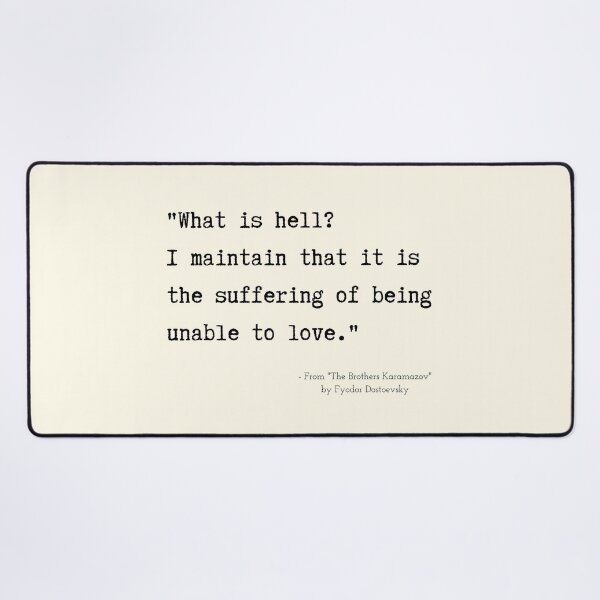 Item preview, A Quote about Suffering from "The Brothers Karamazov" by Fyodor Dostoevsky designed and sold by Poemit.