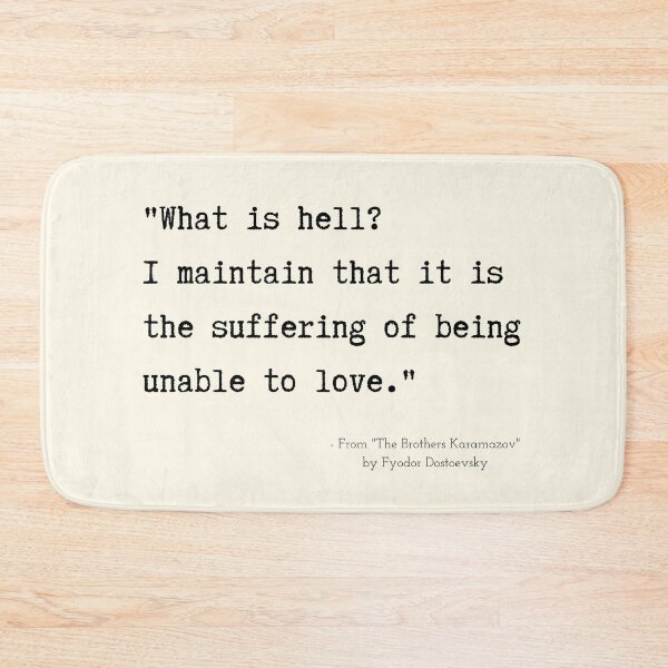 Item preview, A Quote about Suffering from "The Brothers Karamazov" by Fyodor Dostoevsky designed and sold by Poemit.