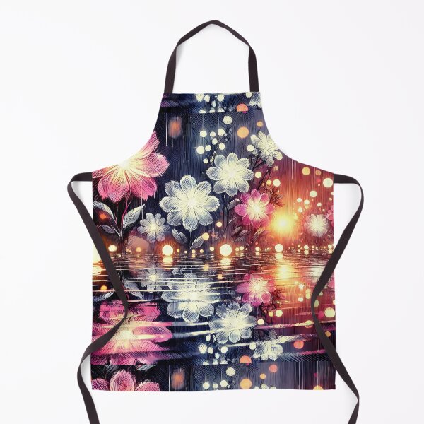 Item preview, Glowing Night of Rainy Flowers designed and sold by Crimson-Spell.