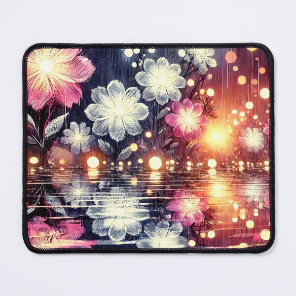 Item preview, Glowing Night of Rainy Flowers designed and sold by Crimson-Spell.