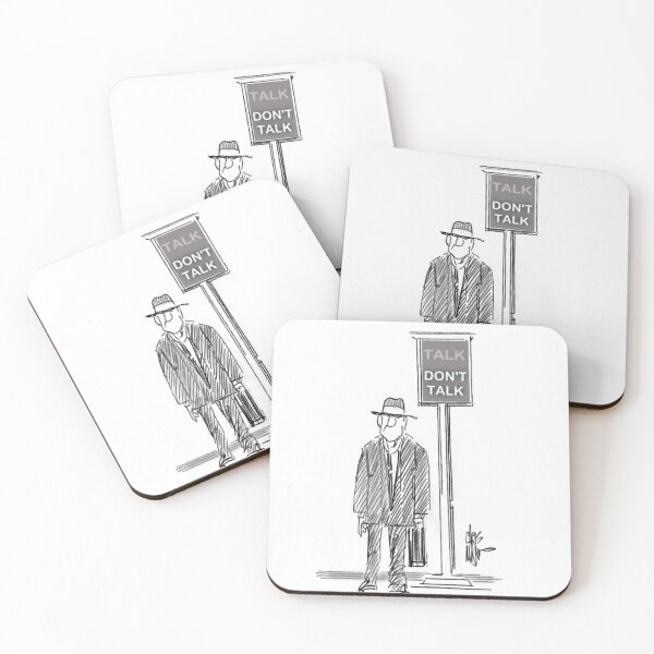 Item preview, Monday: Don't Talk. Warn your coworkers. designed and sold by ChrisManno.