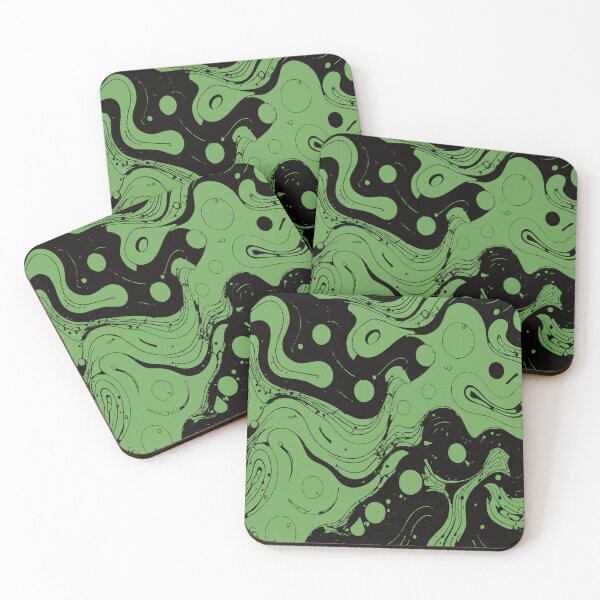 Item preview, Green Jell-o, Vector abstract pattern, Green and Black designed and sold by I-Desire.