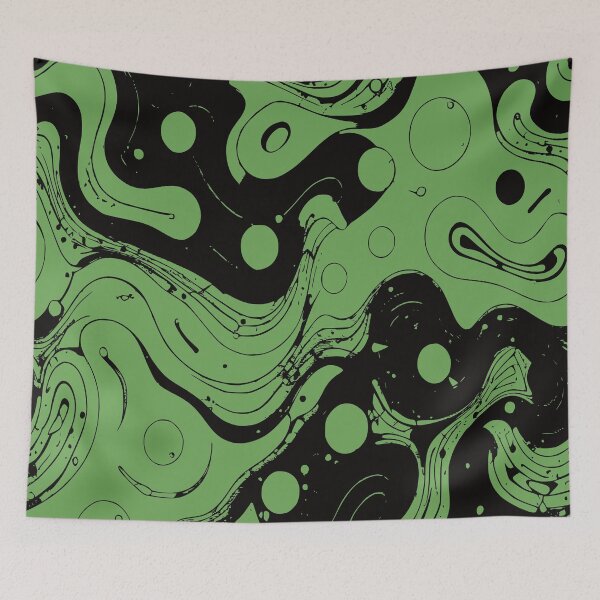 Item preview, Green Jell-o, Vector abstract pattern, Green and Black designed and sold by I-Desire.