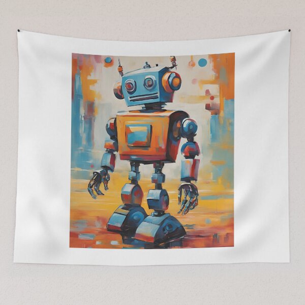 Item preview,   Robot Humanoid  Futuristic Android Peaceful  Beautiful Colors designed and sold by KolorellaS.