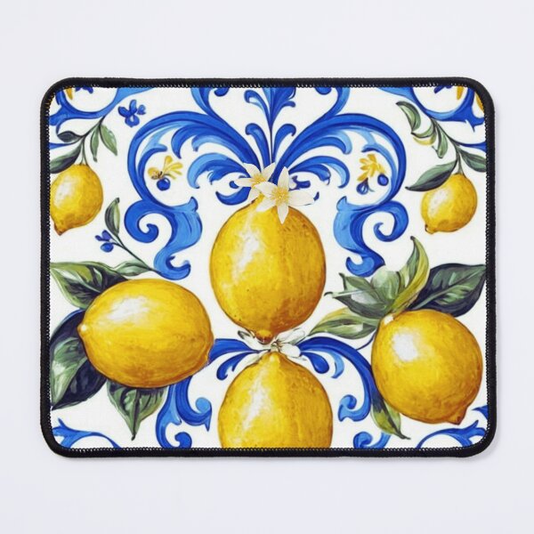 Item preview, Italian lemons pattern tile designed and sold by Kiki-Hes.