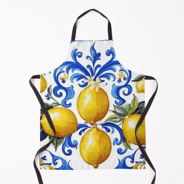 Item preview, Italian lemons pattern tile designed and sold by Kiki-Hes.