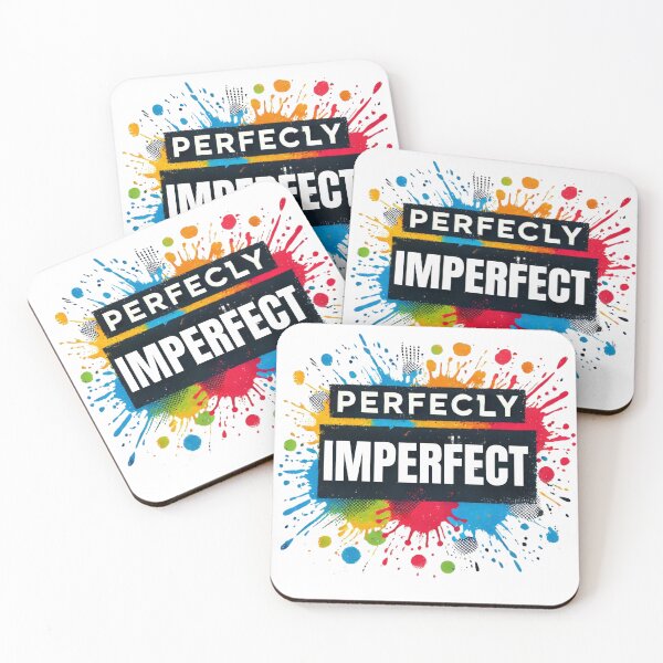 Item preview, Perfectly Imperfect Colorful Motivational Quote designed and sold by baebrand-art.